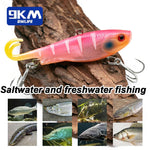 Lade das Bild in den Galerie-Viewer, Soft Fishing Lures Jig Head Swim Lure Split Tail Swimbaits with Treble Hooks For Saltwater Freshwater Bass Fishing Trout Walleye
