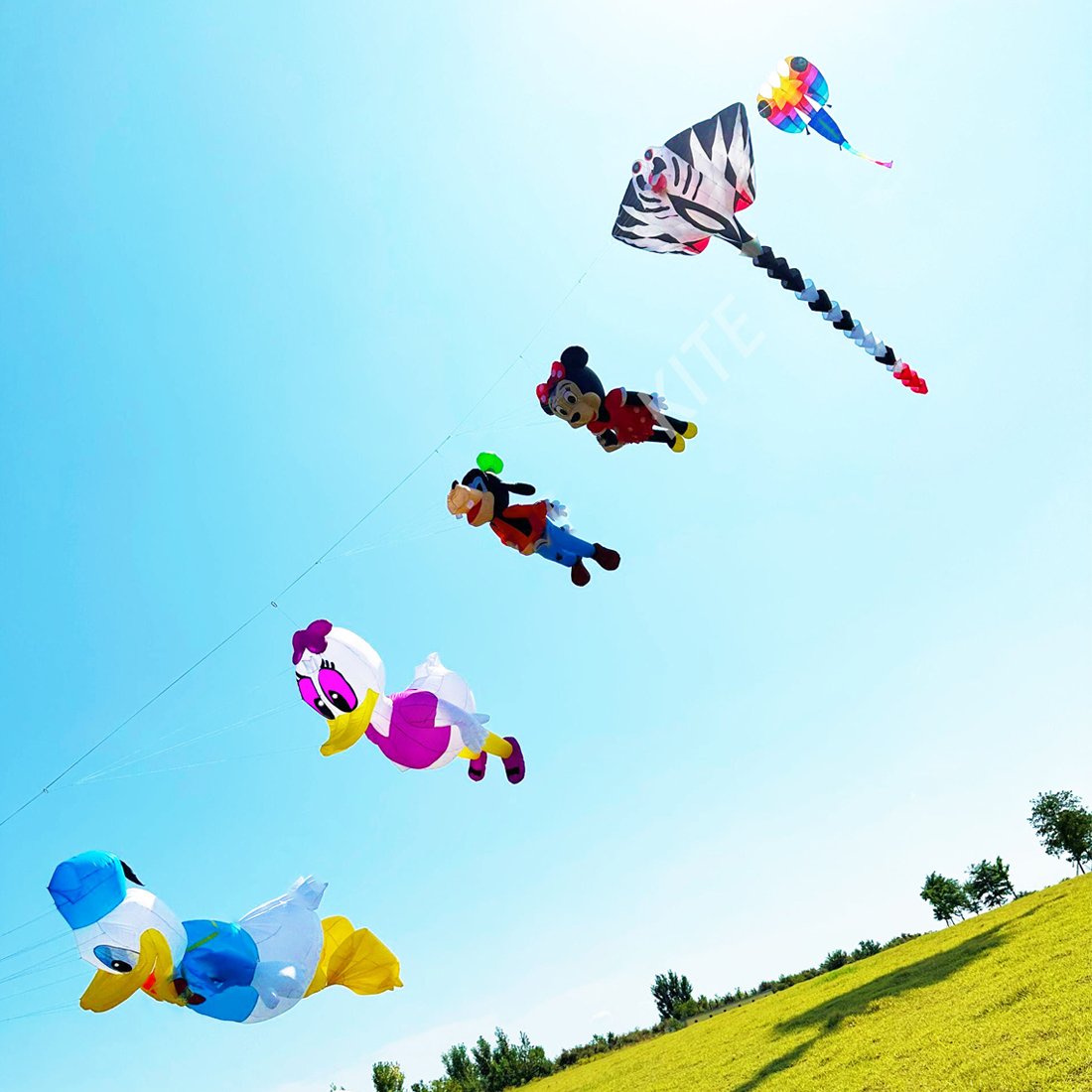 9KM 3.5m Duck Kite Line Laundry Kite Pendant Soft Inflatable Show Kite for Kite Festival 30D Ripstop Nylon with Bag