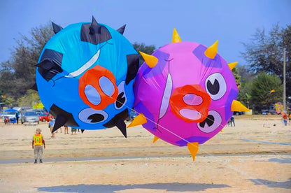 9KM 2.5m Pig Ball Kite Line Laundry Kite Soft Inflatable Show Kite Pendant 30D Ripstop Nylon with Bag for Kite Festival