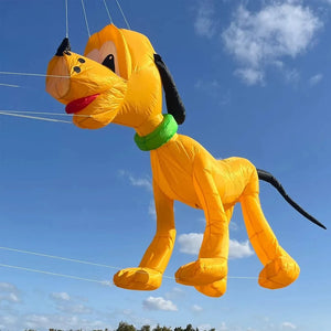 9KM 3.5m Line Laundry Dog Kite Pendant Soft Inflatable Show Kite for Kite Festival 30D Ripstop Nylon with Bag