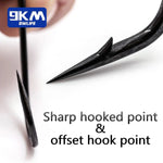 Load image into Gallery viewer, Octopus Squid Fishing Hooks Saltwater 50~200Pcs Hairtail Hook High Carbon Steel Barbed 90 Degree Rig Hooks Fishing Bass Catfish
