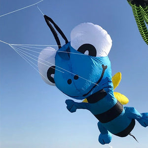 9KM 3m Bee Kite Line Laundry Kite Soft Inflatable 30D Ripstop Nylon with Bag for Kite Festival (Accept wholesale)