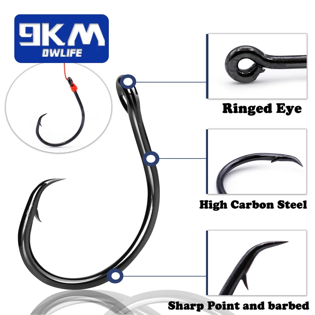 Inline Circle Hooks Saltwater Fishing Catfish Hooks