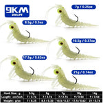 Lade das Bild in den Galerie-Viewer, 9KM Soft Shrimp Lures 7~8.5g Bass Lures Saltwater Shrimp Bait
