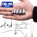 Lade das Bild in den Galerie-Viewer, Fishing Sinker 10~30Pcs Bass Casting Sinkers Fishing Weights Saltwater Fishing Egg Sinkers Lead Weights Oval Freshwater Tackle
