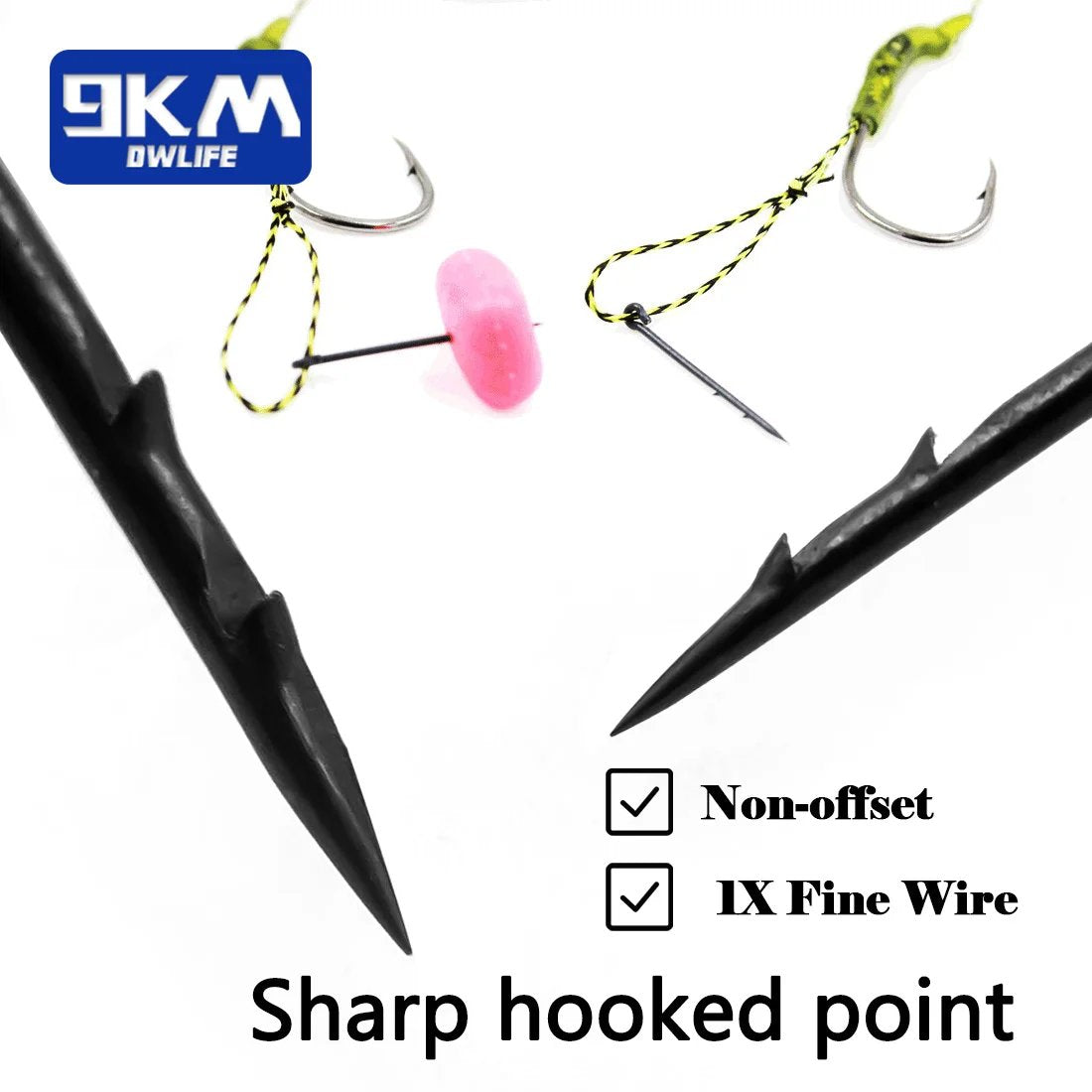 Barbed Fishing Hooks 50~200Pcs Straight Fishing Hook High Carbon Steel Carp Fishing Hook Locking Soft Baits Crank Hooks Tackle