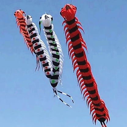 9KM 18m Centipede Kite Line Laundry Pendant Soft Inflatable Show Kite for Kite Festival 30D Ripstop Nylon Fabric