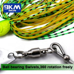 Load image into Gallery viewer, Spinner Baits Bass Fishing Lure Multicolor Swimbait Jig Lure for Bass Trout Salmon Fishing Buzzbait Hard Metal Lure Freshwater

