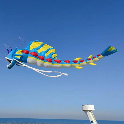 9KM 15m Dargon Kite Line Laundry Pendant Soft Inflatable Show Kite for Kite Festival 30D Ripstop Nylon Fabric