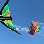 Lade das Bild in den Galerie-Viewer, 9KM Colorful Rainbow Flower Kite Tail Windsock Line Laundry Flower Tail Kite Flying
