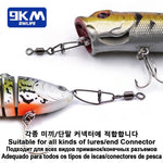 Load image into Gallery viewer, Snap Swivels Saltwater Fishing Tackle Catfishing Equipment Cross-Lok Snap Fishing Hook Lure Connector Fishing Barrel Clip Swivel
