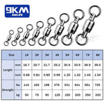 Load image into Gallery viewer, Ball Bearing Swivel 10~30Pcs Stainless Steel Solid Rings
