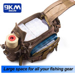 Lade das Bild in den Galerie-Viewer, Fishing Backpack Resistant Fishing Storage Tackle Backpack Nylon Chest Pack Fishing Bag Outdoor Travel Hiking Camping Trekking

