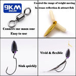 Load image into Gallery viewer, 9KM Texas Rig Hooks for Bass Fishing EWG Worm Hooks with Fishing Bullet Weights Sinkers for Freshwater Saltwater Swivel Kit 5Pcs
