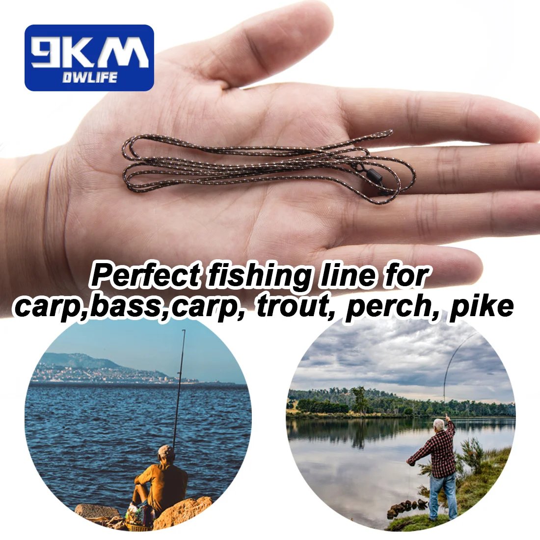 9KM Fishing Leadcore Leaders Line with Swivels 2Pcs Anti Tangle With Ring Swivel High Strength Fishing Catfish Carp Rig 77cm