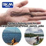 Lade das Bild in den Galerie-Viewer, 9KM Fishing Leadcore Leaders Line with Swivels 2Pcs Anti Tangle With Ring Swivel High Strength Fishing Catfish Carp Rig 77cm
