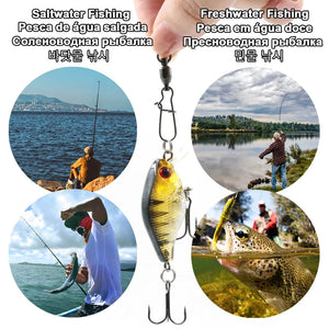 Fishing Snap Swivels Duo Lock Ball Bearing Swivel Snap Stainless Steel Fishing Accessories Fast Snap Clip Fishing Lure Connector