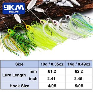 Spinner Baits Bass Fishing Lure Multicolor Swimbait Jig Lure for Bass