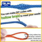 Load image into Gallery viewer, 9KM UHMWPE Cord 0.8~1.6mm Hollow Braided Rope
