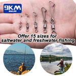 Lade das Bild in den Galerie-Viewer, Swivels Fishing Snap 50~200Pcs Quick Change Swivel Tackle Barrel Swivels Saltwater Fishing Swivel Clip Hooks Lure Connector Kit
