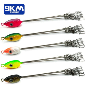 Alabama Rig Umbrella Rigs for Bass Fishing Multi-Lure 5 Wire Rig Snap Trout Salmon Tackle Swivels Snap Fishing Freshwater 36.6cm