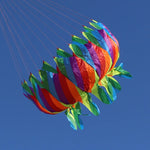 Lade das Bild in den Galerie-Viewer, 9KM Colorful Rainbow Flower Kite Tail Windsock Line Laundry Flower Tail Kite Flying
