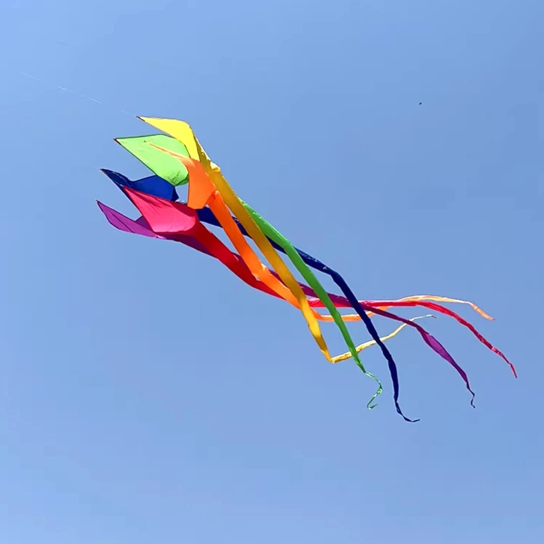 9KM 4m Windsock Spinner Turbine Line Laundry Pendant Soft Inflatable Show Kite 40D Ripstop Nylon with Bag
