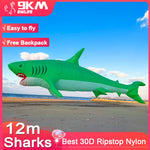 Load image into Gallery viewer, 9KM 12m Shark kite Line Laundry Pendant Soft Inflatable Show Kite for Kite Festival 30D Ripstop Nylon Fabric (Accept wholesale)
