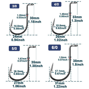 Octopus Squid Fishing Hooks Saltwater 50~200Pcs 