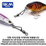 Lade das Bild in den Galerie-Viewer, Fishing Snap Swive 50~200Pcs Italian Snap with Rolling Swivels Fishing Lure Connector Coastlock Snaps Fishing Tackle Accessories
