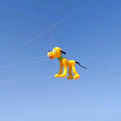 9KM 3.5m Line Laundry Dog Kite Pendant Soft Inflatable Show Kite for Kite Festival 30D Ripstop Nylon with Bag