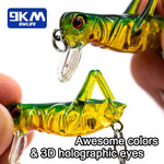 Load image into Gallery viewer, 9KM Fishing Lures 3.1g Cricket Shape Lures Crankbait
