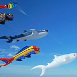 Load image into Gallery viewer, 9KM 6m Whale Shark Kite Line Laundry Kite Pendant Soft Inflatable Show Kite for Kite Festival 30D Ripstop Nylon with Bag
