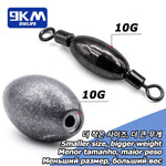 Load image into Gallery viewer, Fishing Weights Sinkers with Inner Swivels 5~20Pcs Saltwater Fishing Swivel Egg Sinkers Weight Trolling Fishing Line Connector
