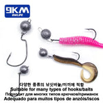 Load image into Gallery viewer, Fishing Sinkers Saltwater 10~30Pcs Fishing Weights Sinkers Ball Cannonball Shape Weight Fishing Snaps Hook Connector Freshwater
