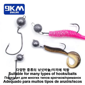 Fishing Sinkers Saltwater 10~30Pcs Fishing Weights Sinkers Ball Cannonball Shape Weight Fishing Snaps Hook Connector Freshwater