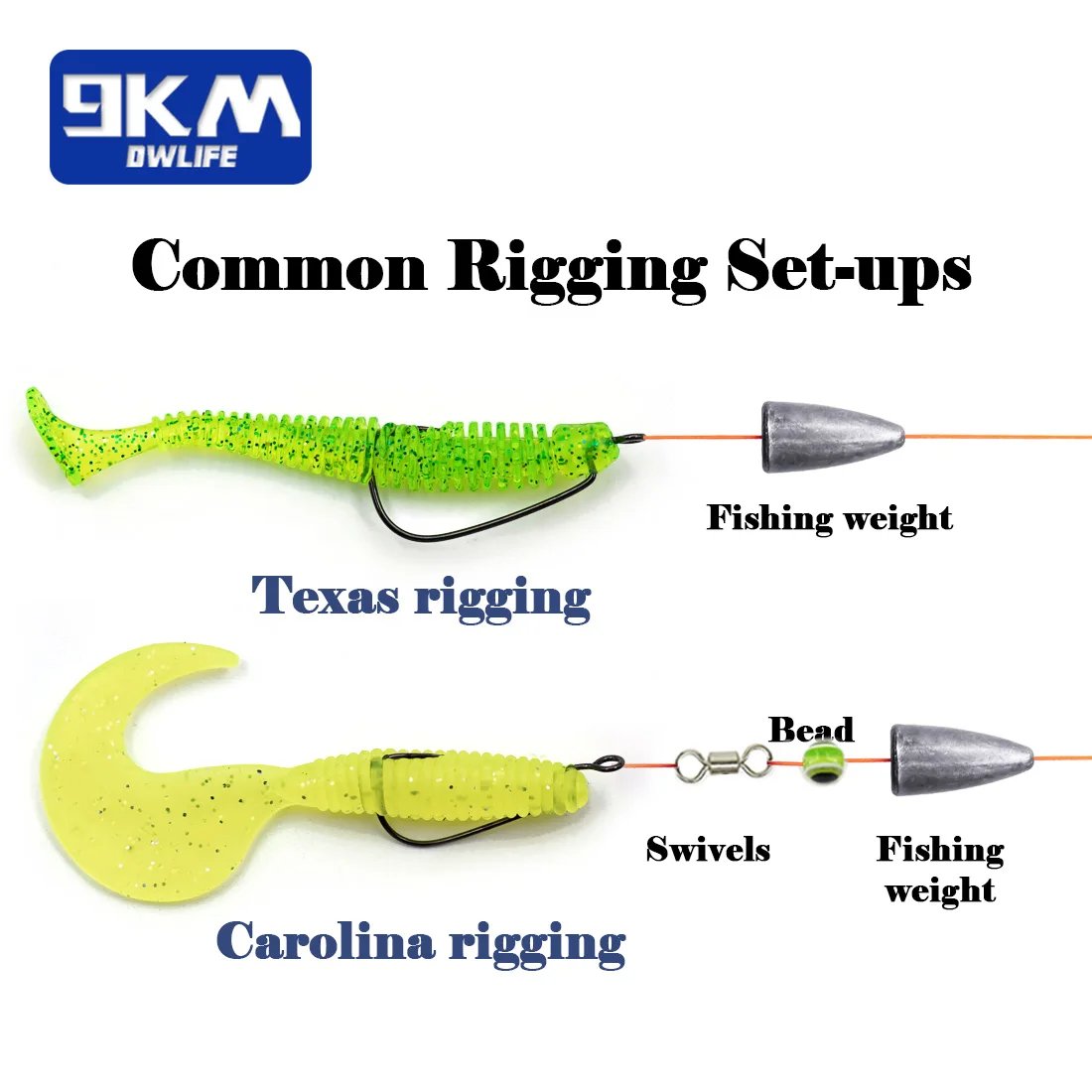 Ewg Hooks 50Pcs Bass Fishing Texas Rig Hooks