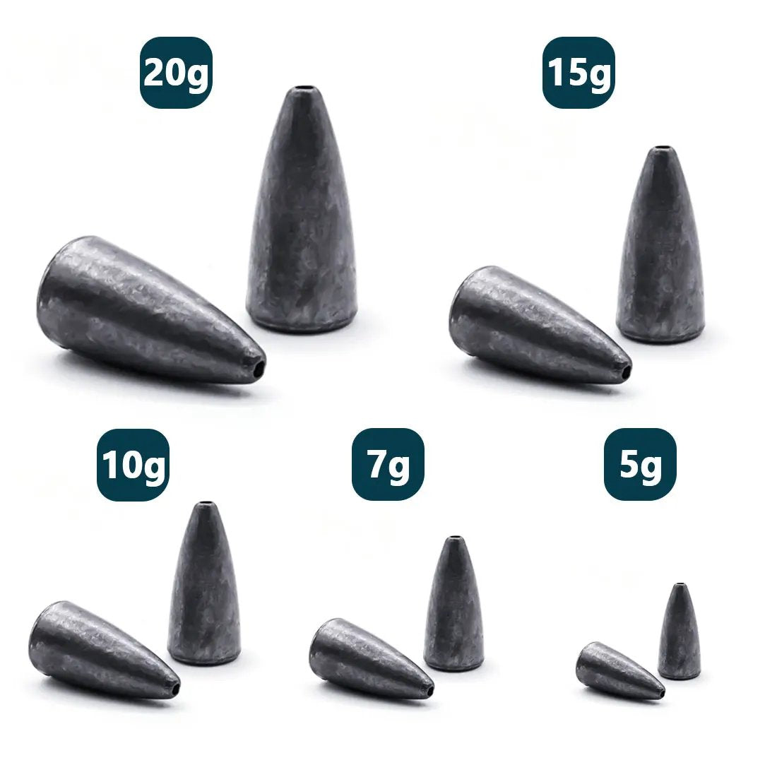 Bullet Weights Bass Fishing Sinkers