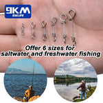 Lade das Bild in den Galerie-Viewer, Fishing Snap 50~200Pcs Fishing Lures Clips Link Snap Connector Drop Rigs Quick Change Saltwater Fishing Clips Tackle Stainless
