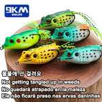 Load image into Gallery viewer, Topwater Frog Lures 6~14g Fishing Lures Bass PVC Fork Tail Frog Artificial Soft Bait Freshwater Weedless Soft Baits Snakehead

