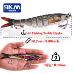 Load image into Gallery viewer, Fishing Lures Lifelike Multi Jointed Swimbait for Bass Trout Slow Sinking Freshwater Topwater Crankbaits Bass Fishing Lure 27g
