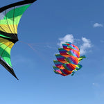 Lade das Bild in den Galerie-Viewer, 9KM Colorful Rainbow Flower Kite Tail Windsock Line Laundry Flower Tail Kite Flying
