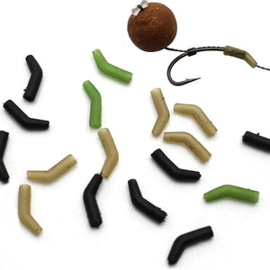 30Pcs Carp Fishing Hook Kickers Terminal Tackle Aligner Fishhook Sleeves Freshwater Fishing Rubber Tube Line Aligner Fishing Rig