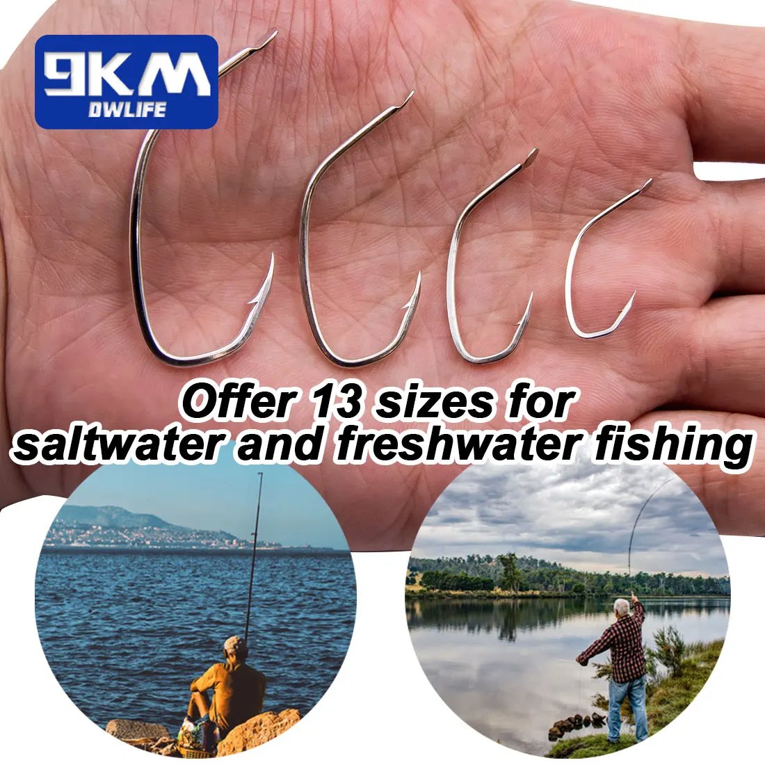 Bass Fishing Hooks Baitholder Fishing Hooks 50~200Pcs Live Bait Hook Wide Gap Worm Catfish Hook Saltwater Freshwater Tackle