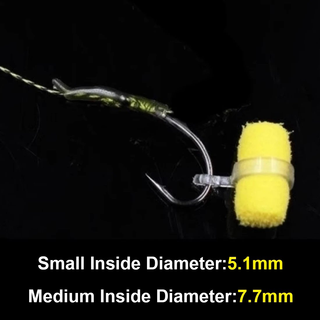 9KM Carp Fishing Accessories 25Pcs Elastic Carp Bait Bands Pellet Bait Bands Silicone Material Carp Fishing Equipment