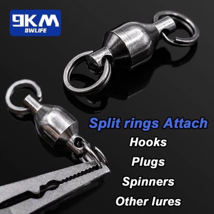 Fishing Swivels Ball Bearing Swivel with Split Rings