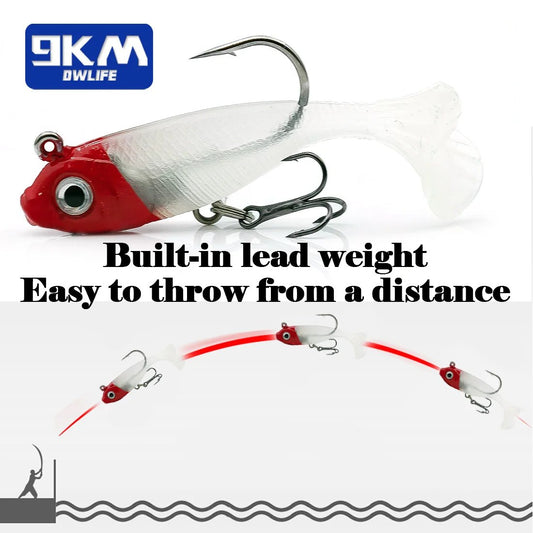 Soft Fishing Lures Jig Head Swim Lure