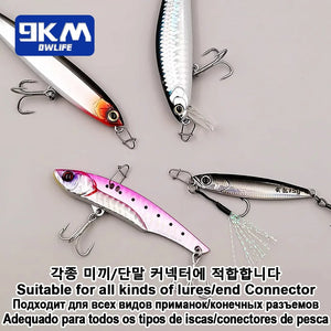 Fishing Snaps 50~200Pcs Fishing Clips Fast Crankbait Snaps Fishing Lures Connectors Saltwater Fishing Duo Lock Lure Stainless