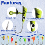 Load image into Gallery viewer, 9KM 8Pcs~60Pcs Ice Fishing Jig Set Ice Fishing Lures Micro Jig Head Hook Kit with Box for Freshwater &amp; Saltwater
