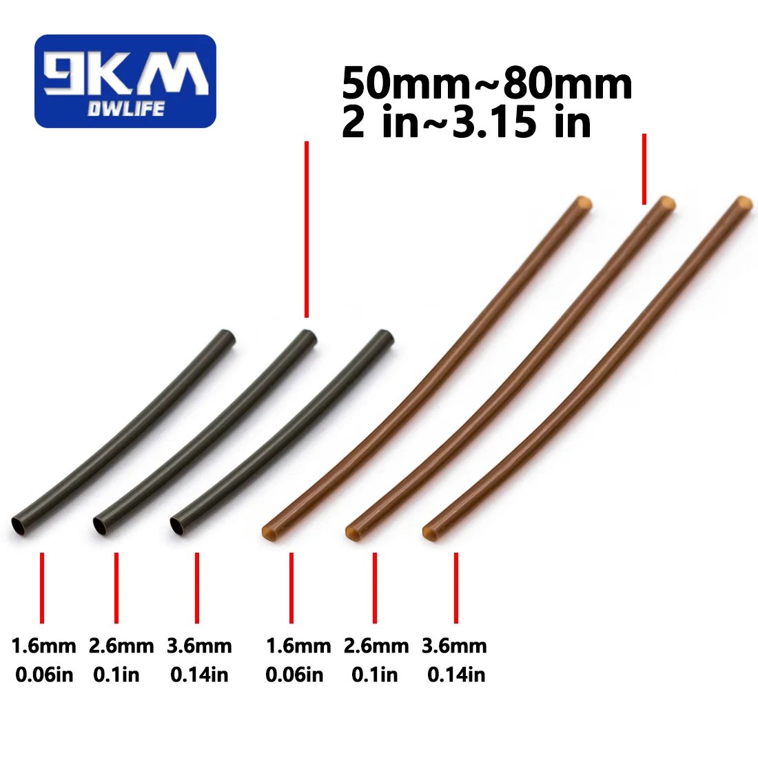 30Pcs Carp Fishing Rigs Shrink Tube